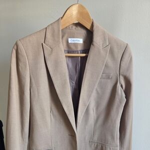 Calvin Klein Women's Beige Blazer